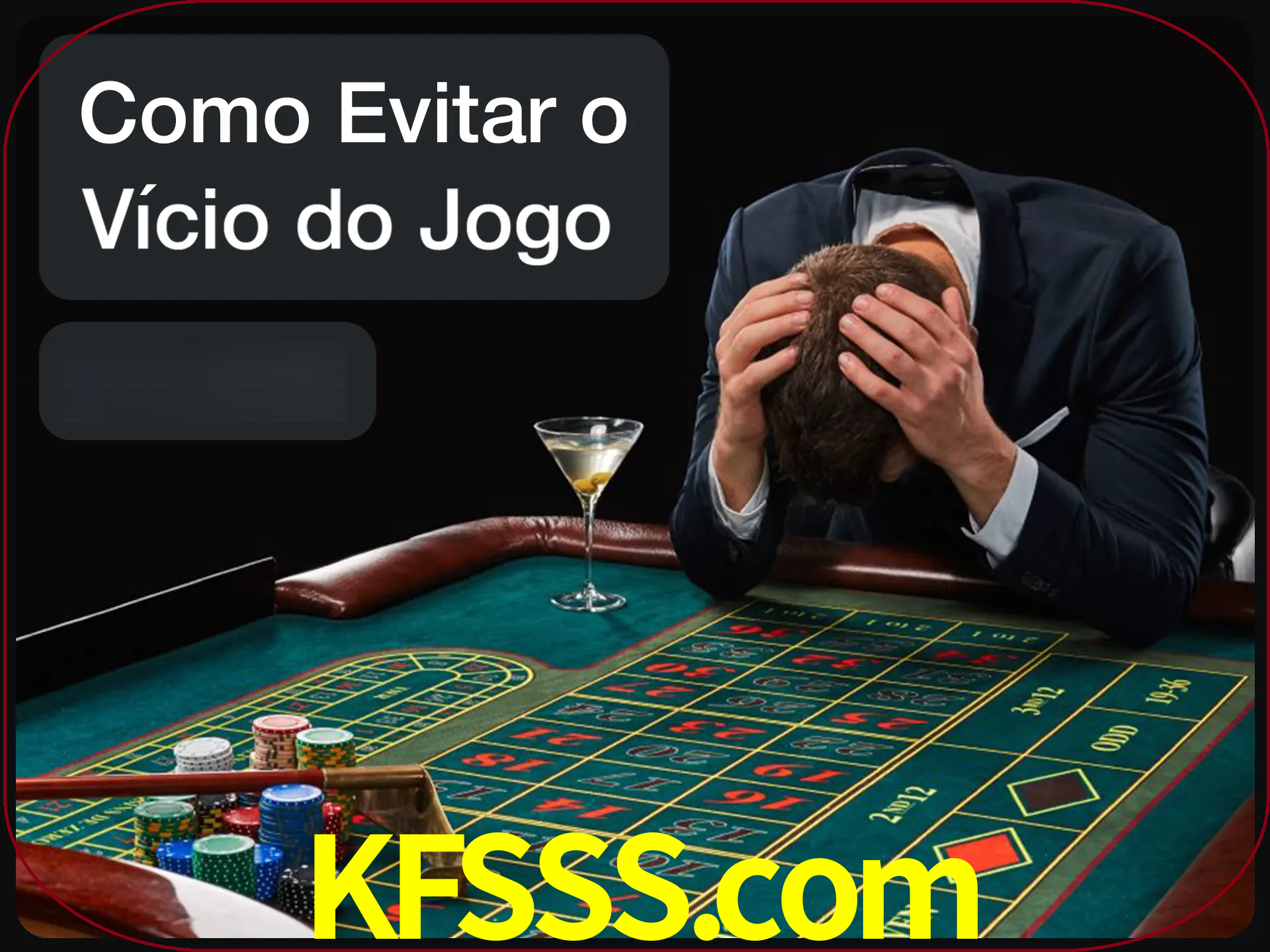 Você é responsável por cada uma de suas apostas.